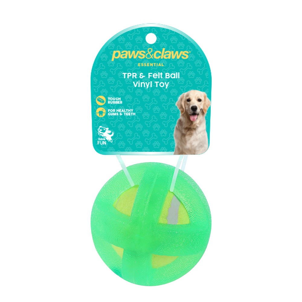Tpr & Felt Ball Pet Toy