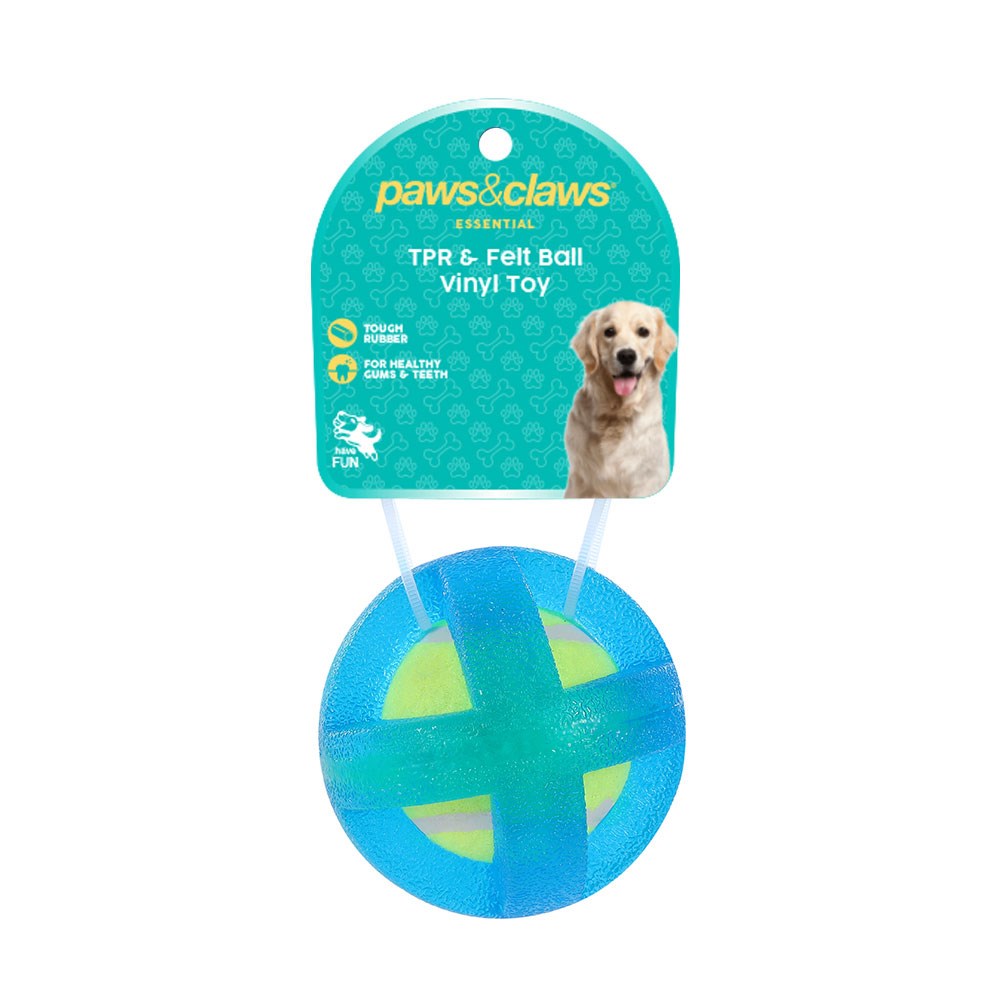 Tpr & Felt Ball Pet Toy