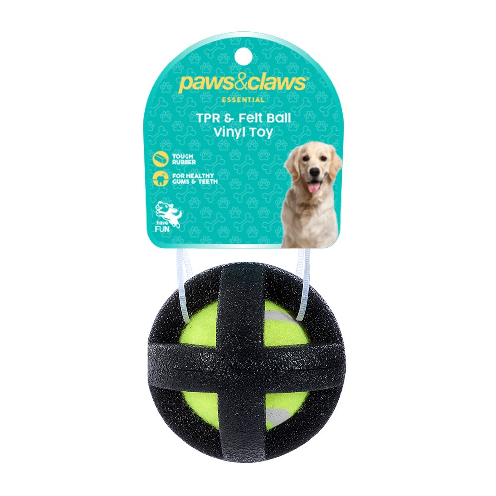 Tpr & Felt Ball Pet Toy