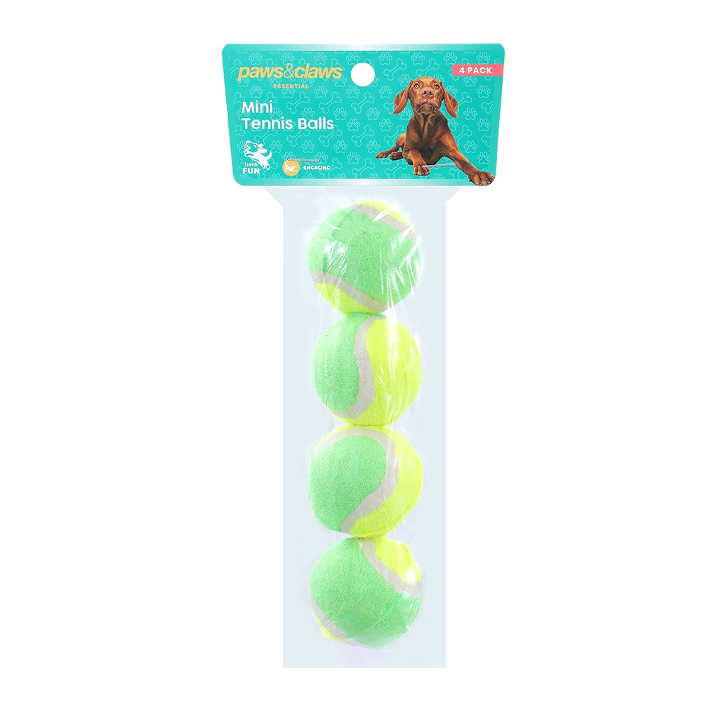 Mini Tennis Ball 4pk 4cm