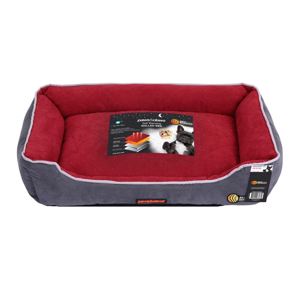 Self Warming Walled Bed Red