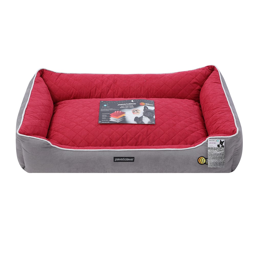 Self Warming Walled Bed Red