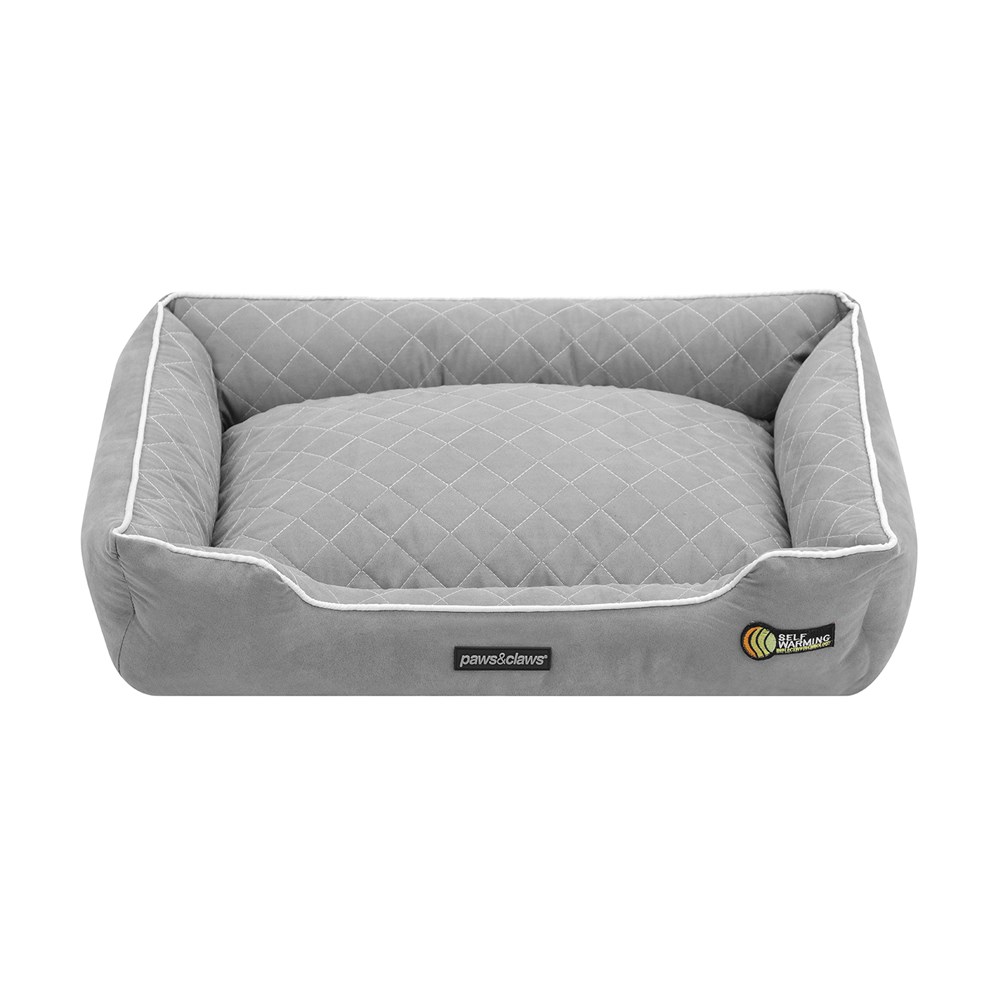 Self Warming Walled Bed Grey