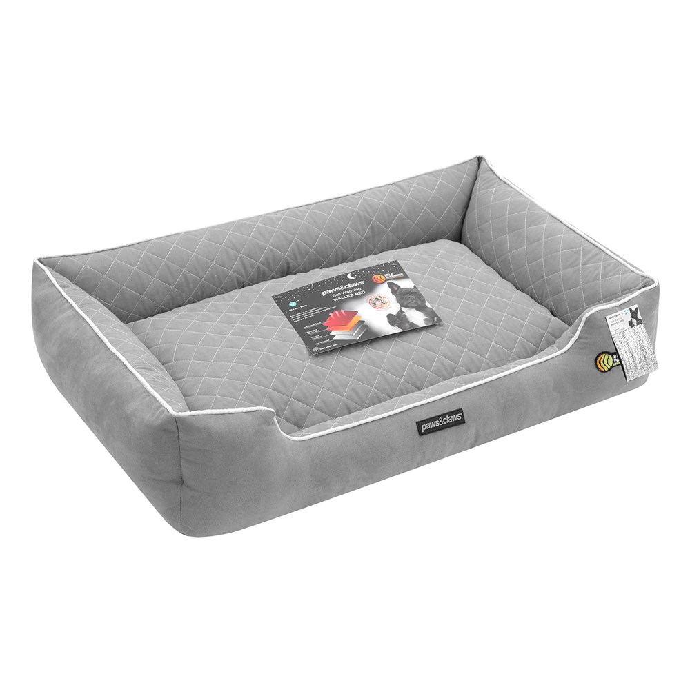 Self Warming Walled Bed Grey