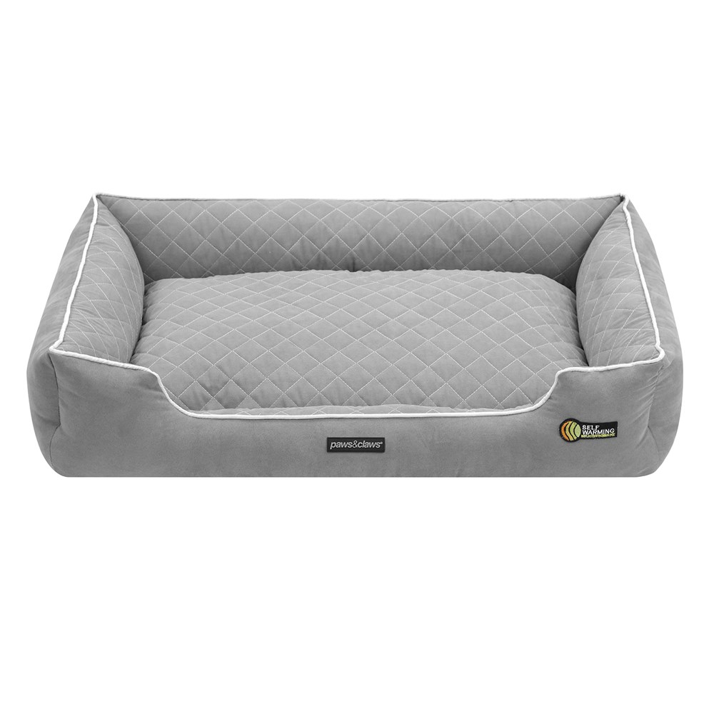 Self Warming Walled Bed Grey