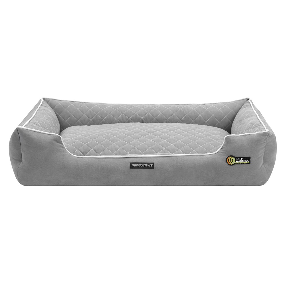 Self Warming Walled Bed Grey