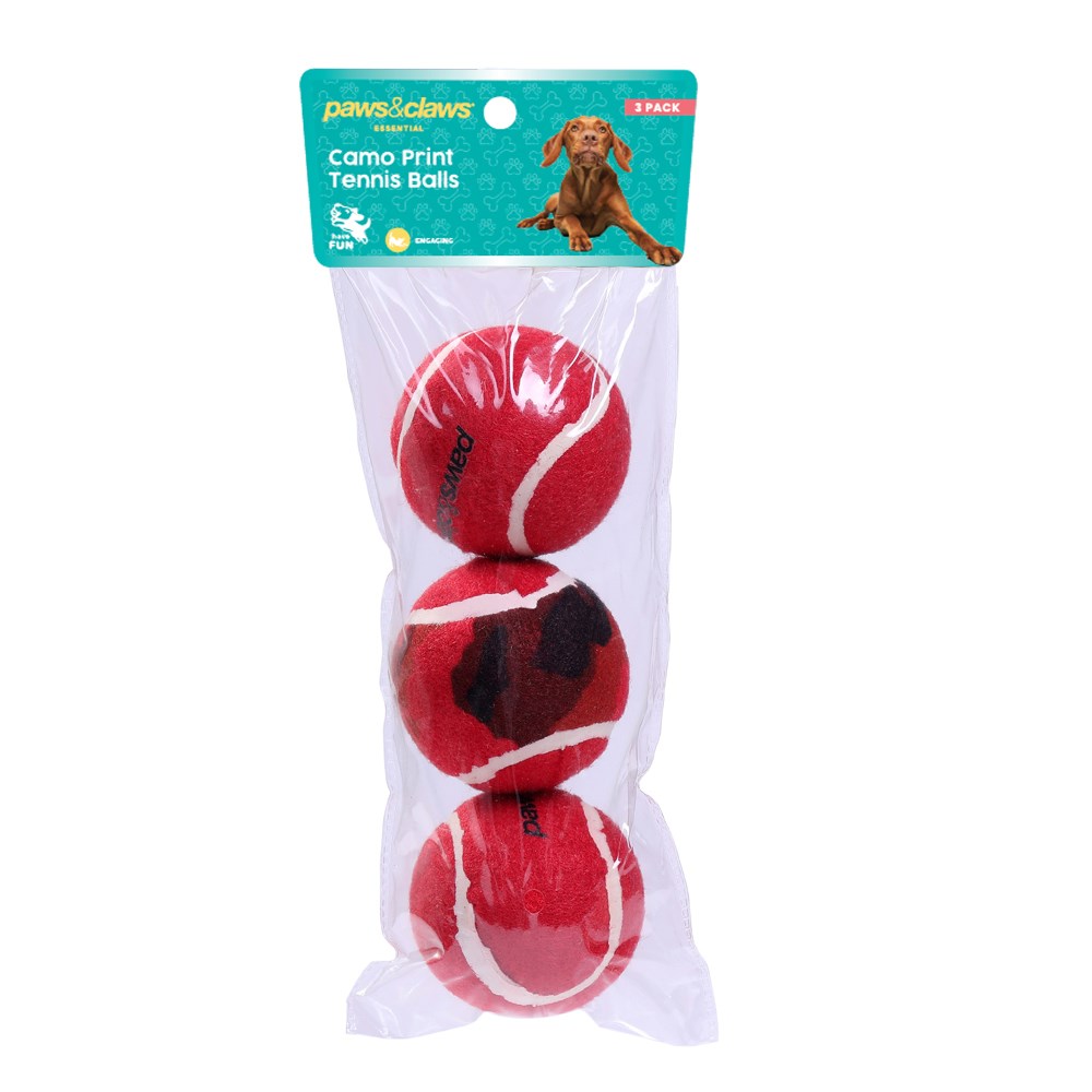 Tennis Balls 3pk 6cm