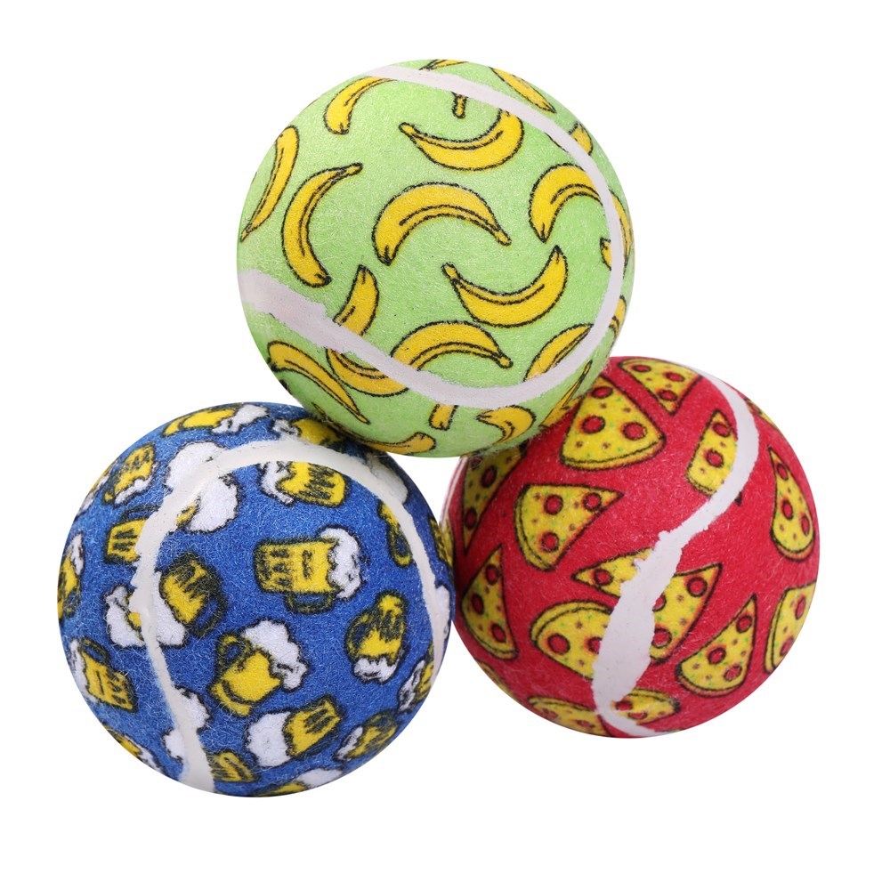 Tennis Balls 3pk 6cm