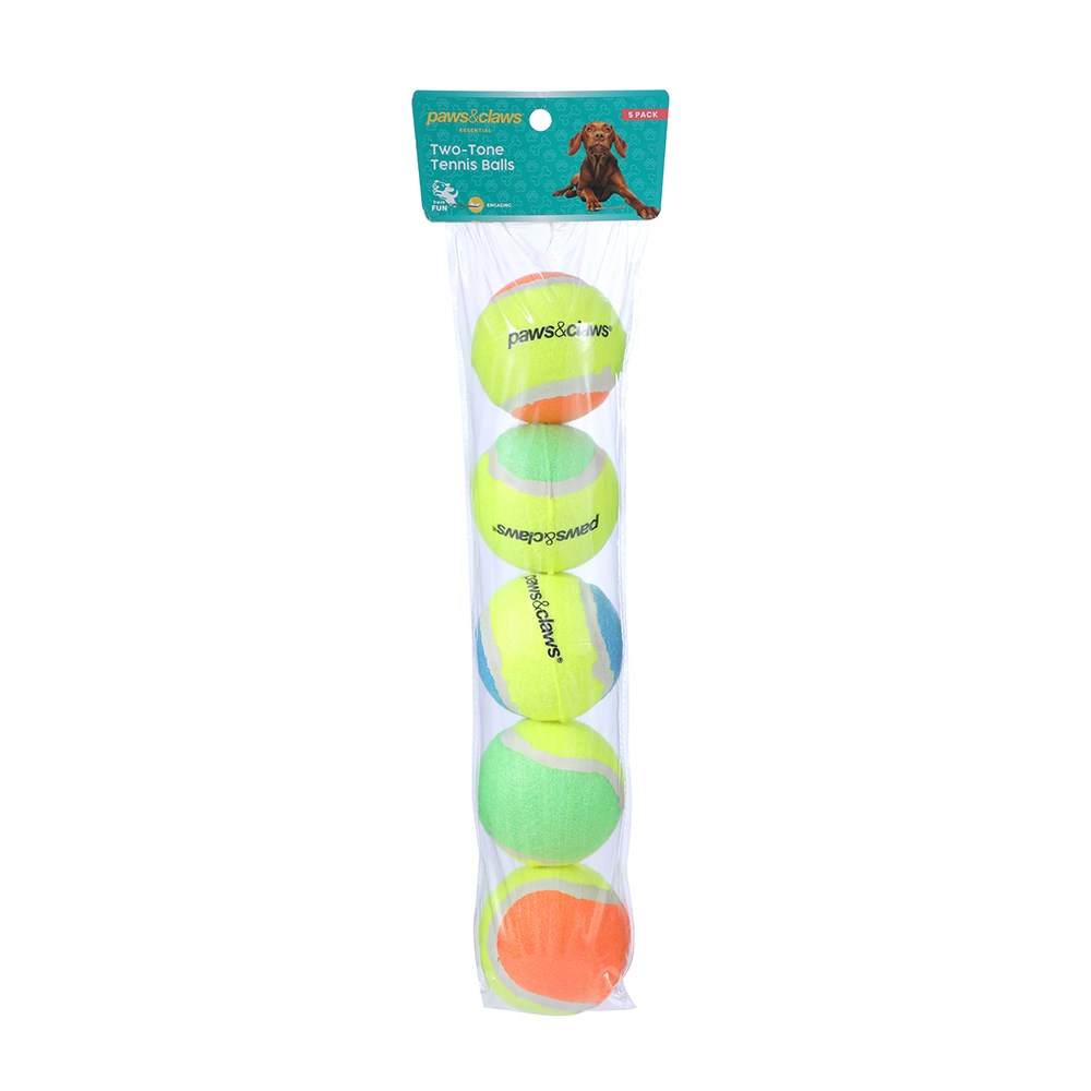 Tennis Balls 5pk 6cm