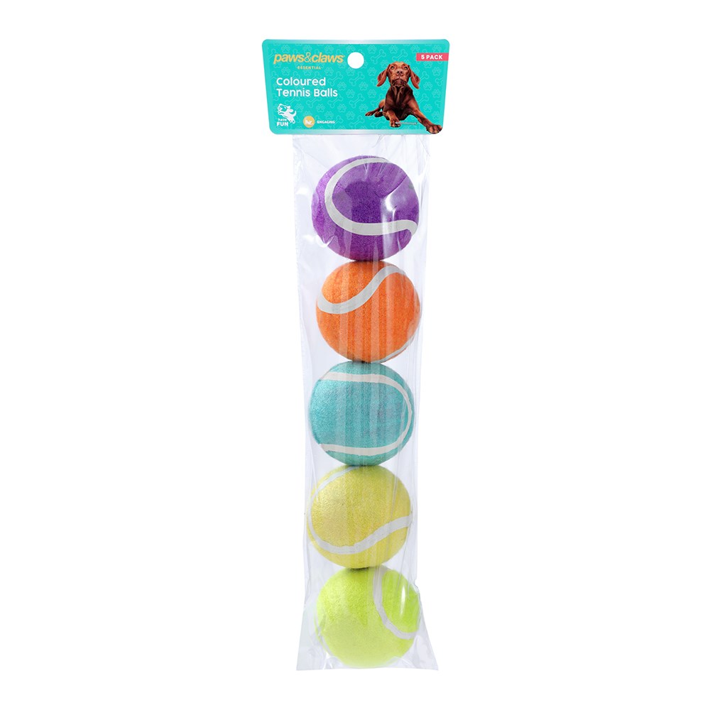 Tennis Balls 5pk 6cm