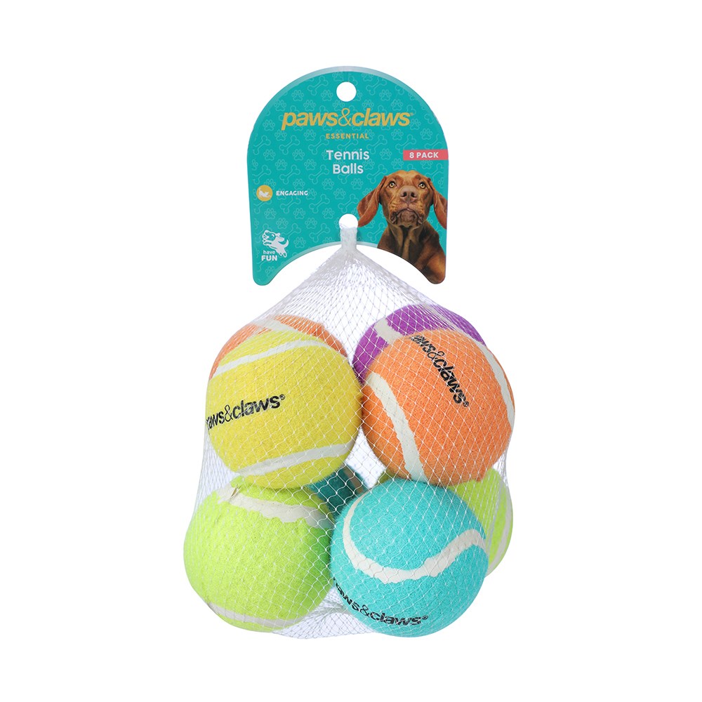 Tennis Balls 8pk 6cm
