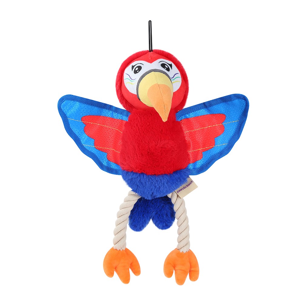 Plush Parrot W/ Rope Legs