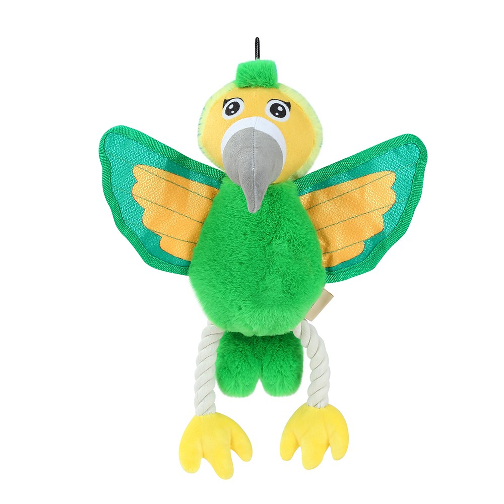 Plush Parrot W/ Rope Legs