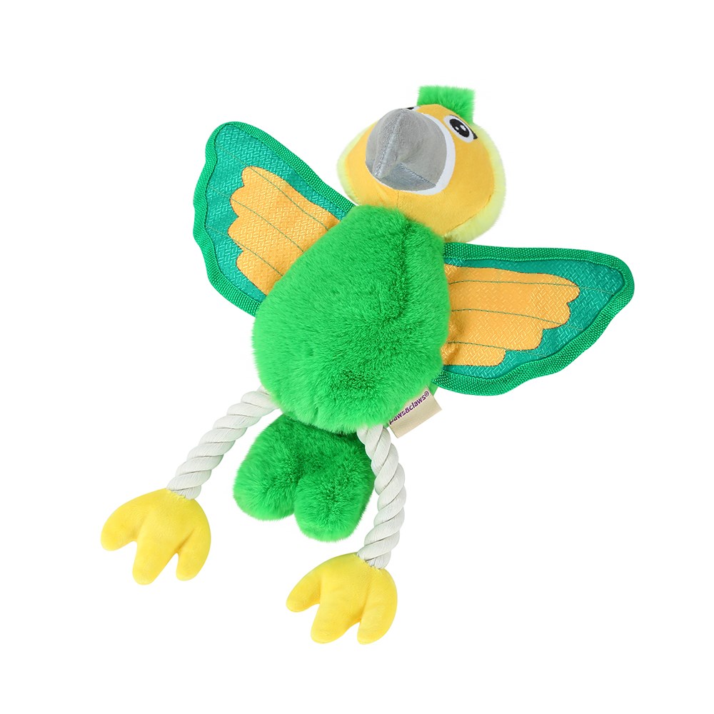 Plush Parrot W/ Rope Legs