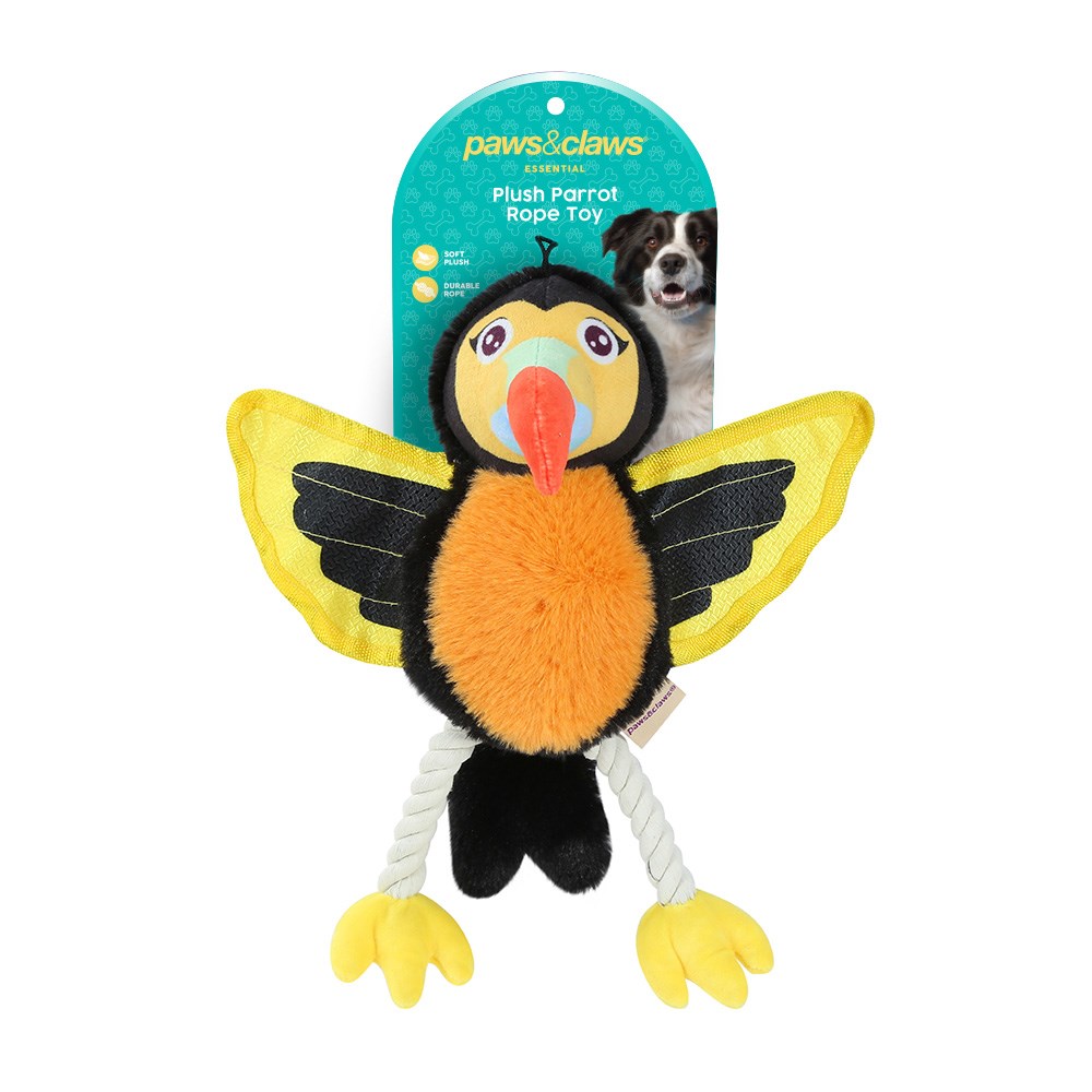 Plush Parrot W/ Rope Legs