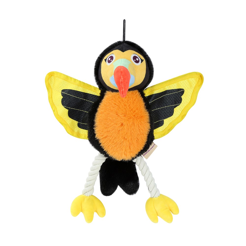 Plush Parrot W/ Rope Legs