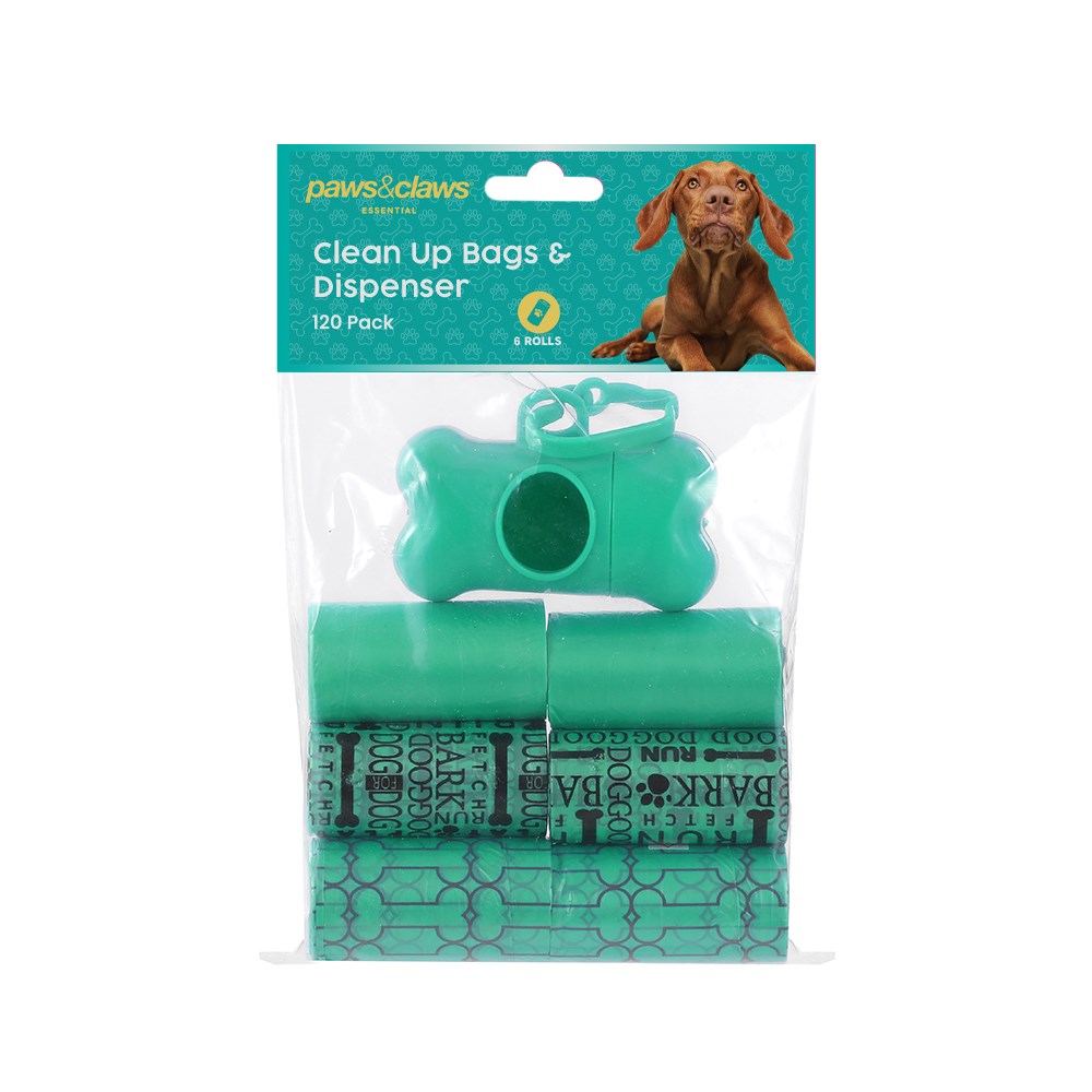 Clean Up Bags + Dispenser