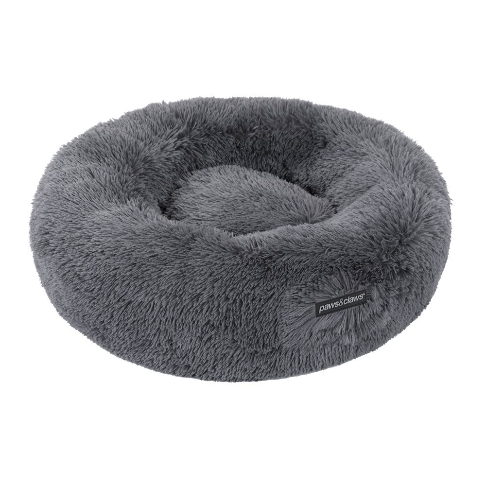 Calming Plush Bed Grey Large