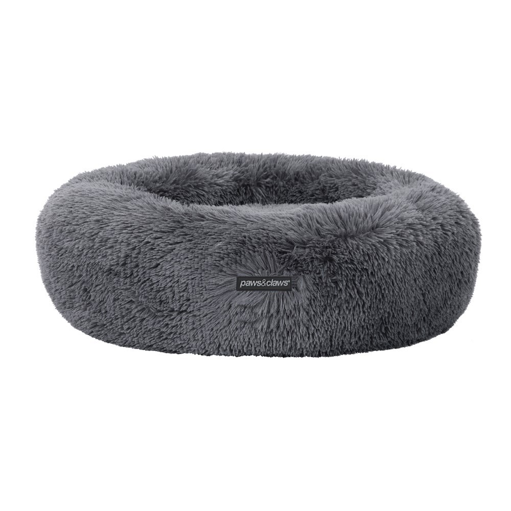 Calming Plush Bed Grey Large