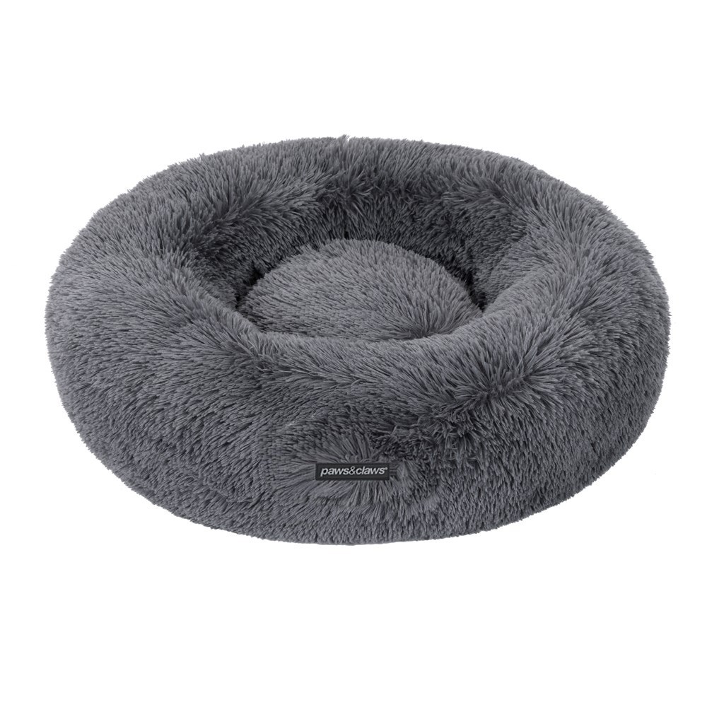 Calming Plush Bed Grey Large