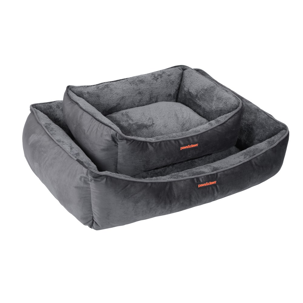 Lux Walled Bed Grey Small
