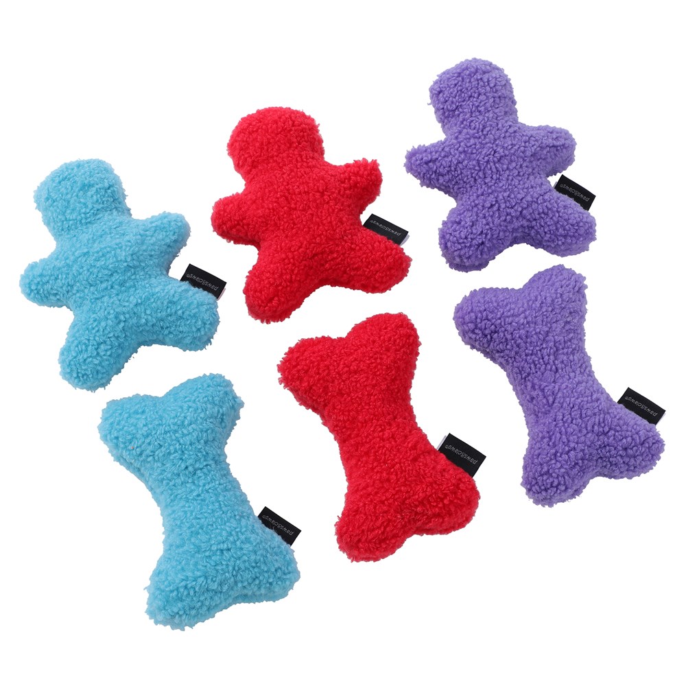 Squeaky Sherpa Plush Man &