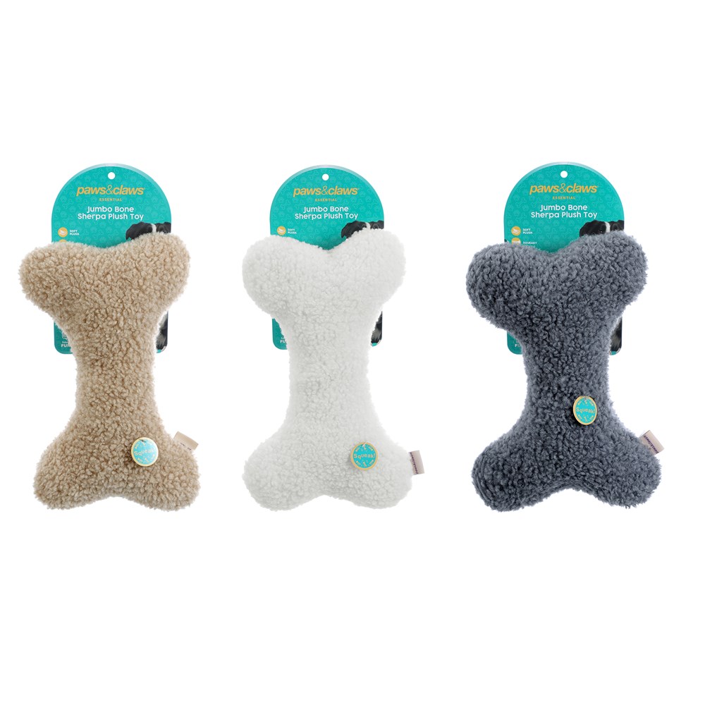 Jumbo Bone Sherpa Plush
