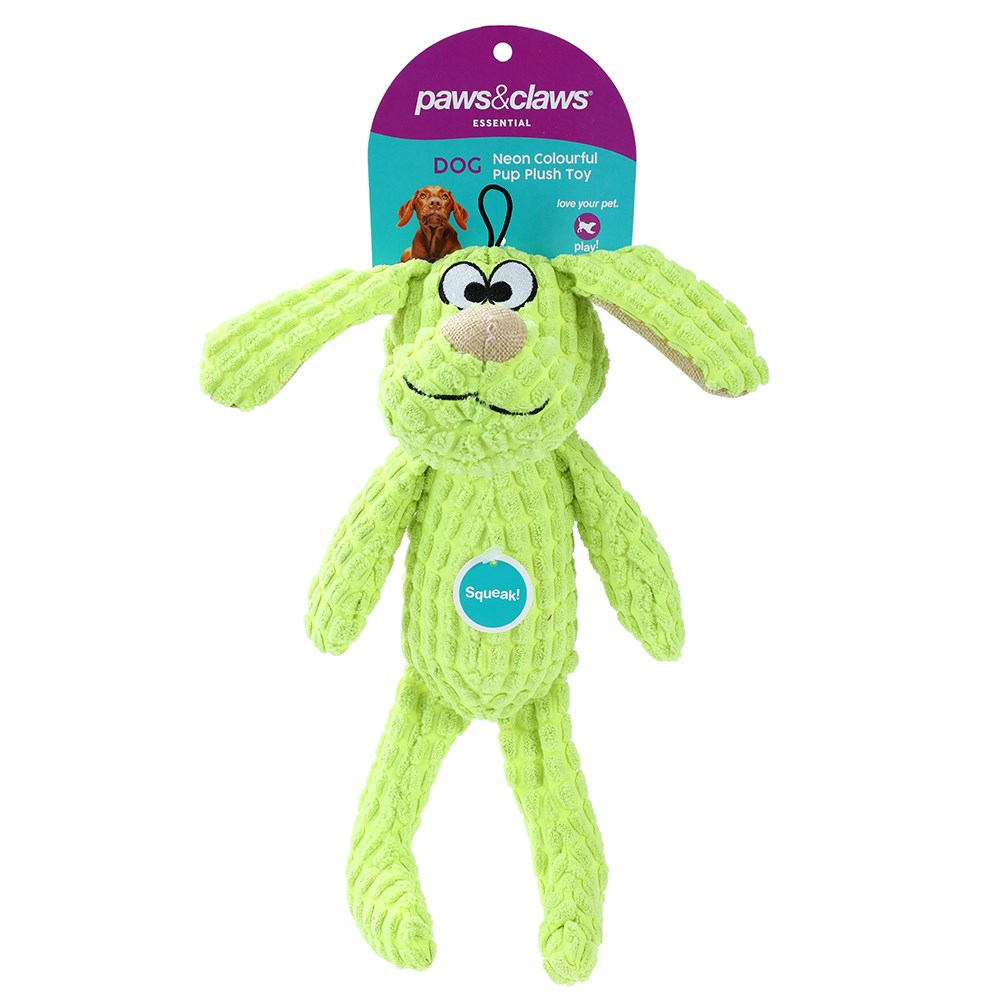 Neon Pup Plush 3 Asstd