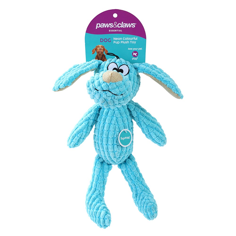 Neon Pup Plush 3 Asstd