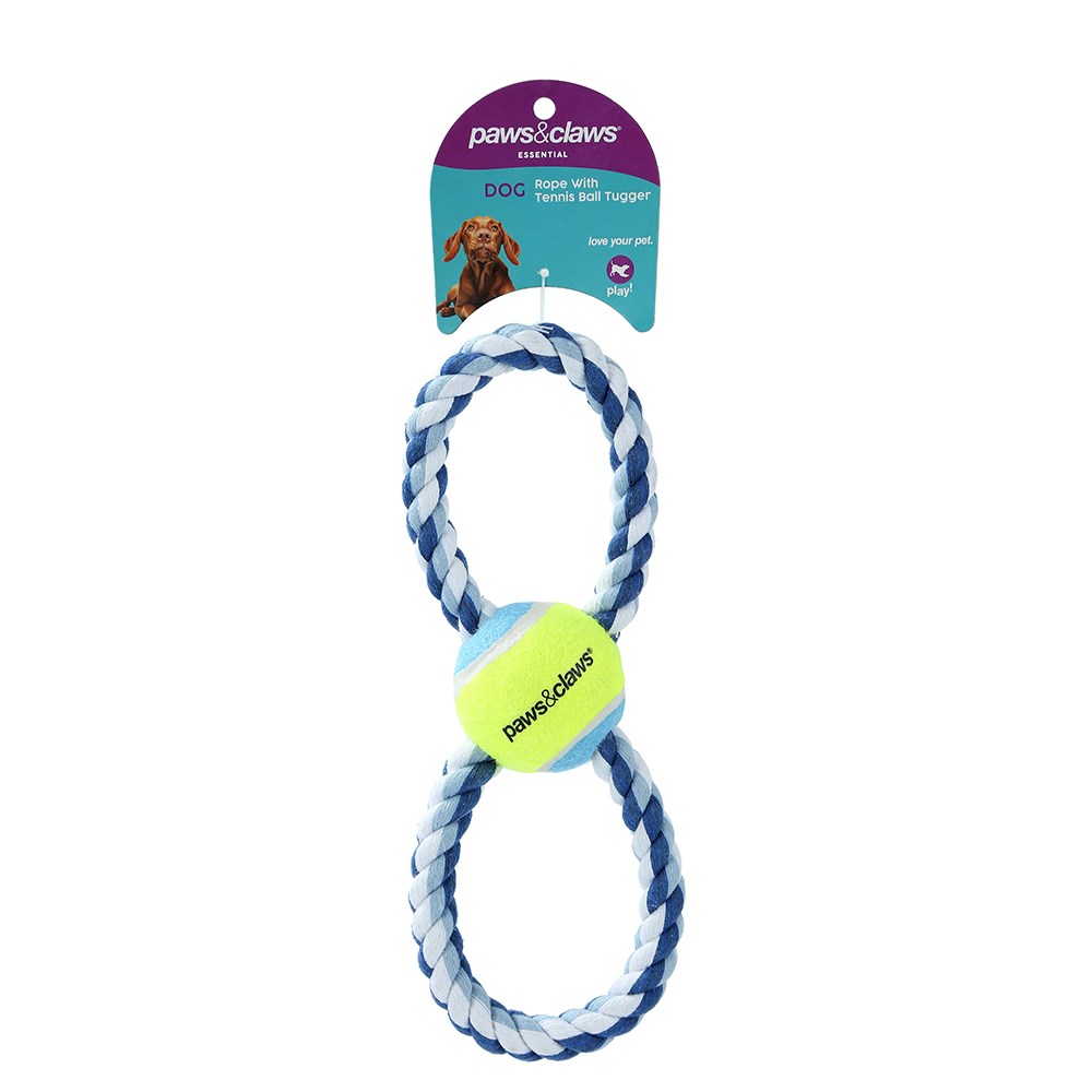 Rope & Tennis Ball Tugger