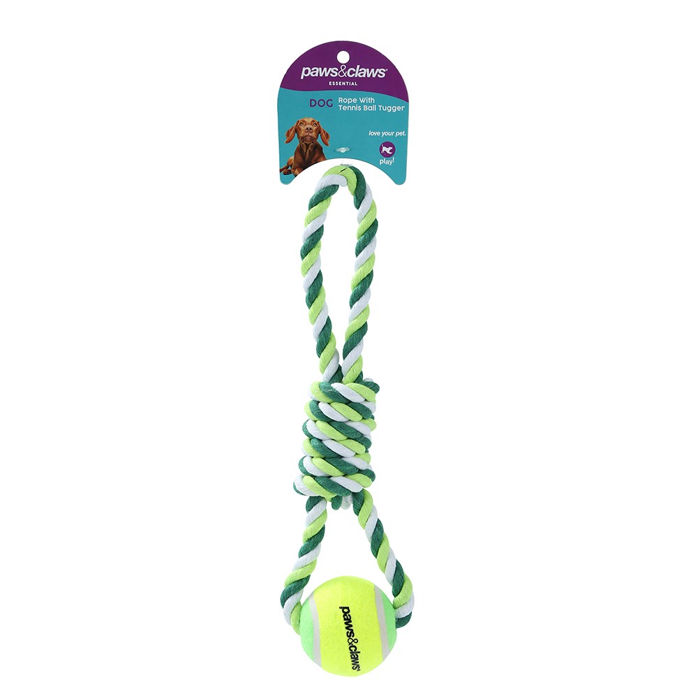 Rope & Tennis Ball Tugger