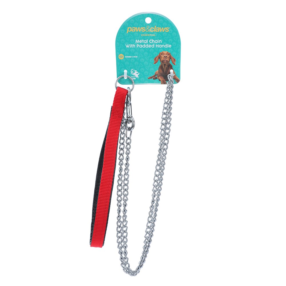 Chain Lead With Padded Handle