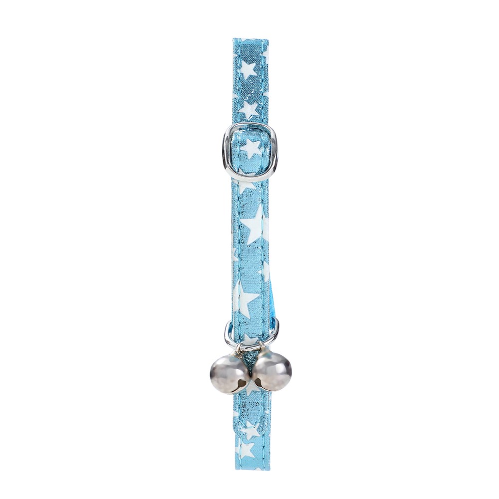 Metallic Star Cat Collar