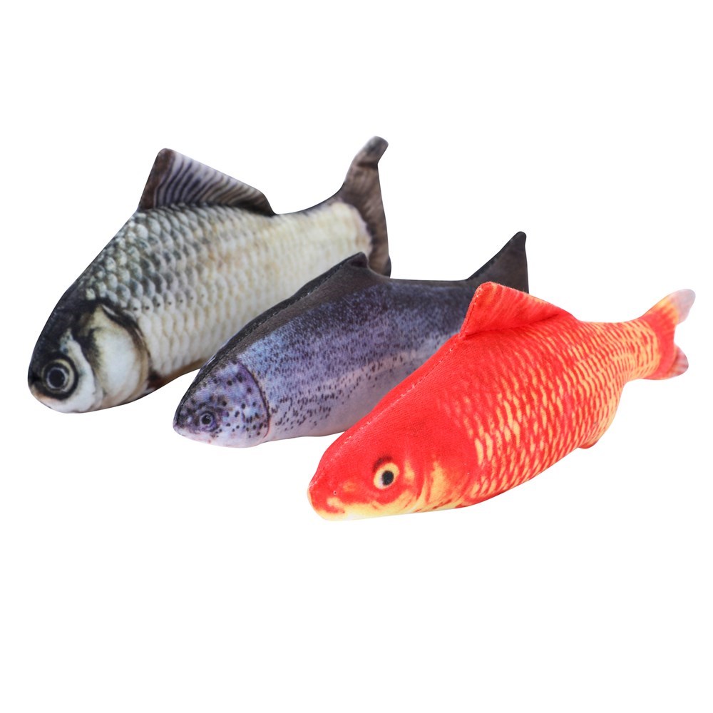 Real Fish Printed Cat Toy