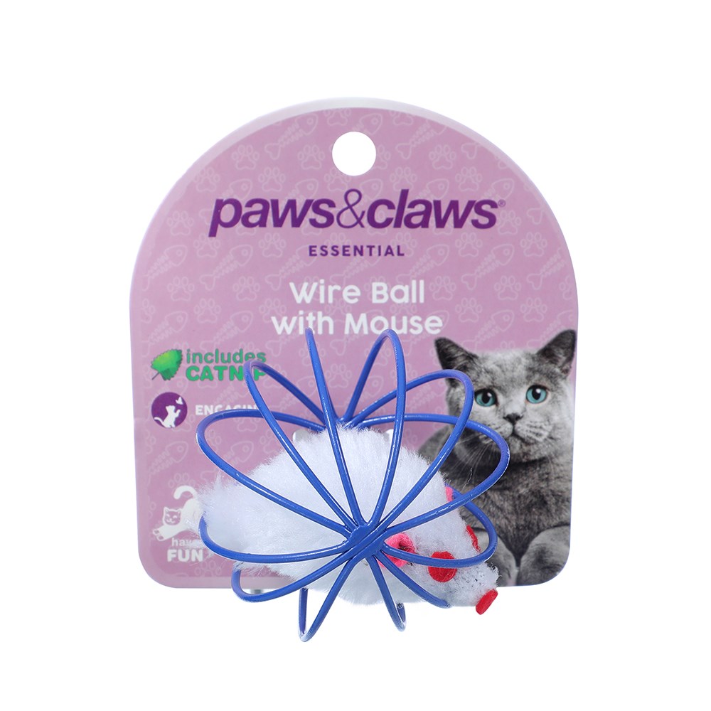 Wire Ball & Mouse Cat Toy