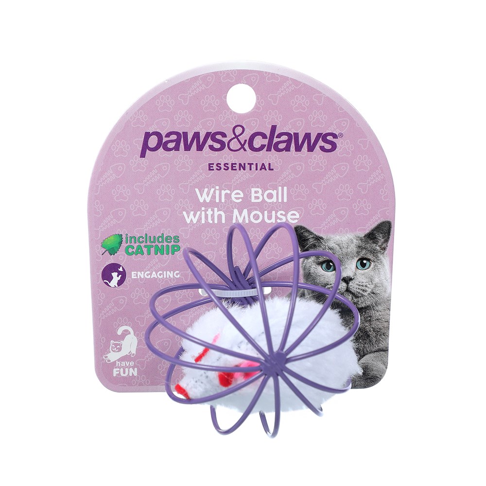 Wire Ball & Mouse Cat Toy