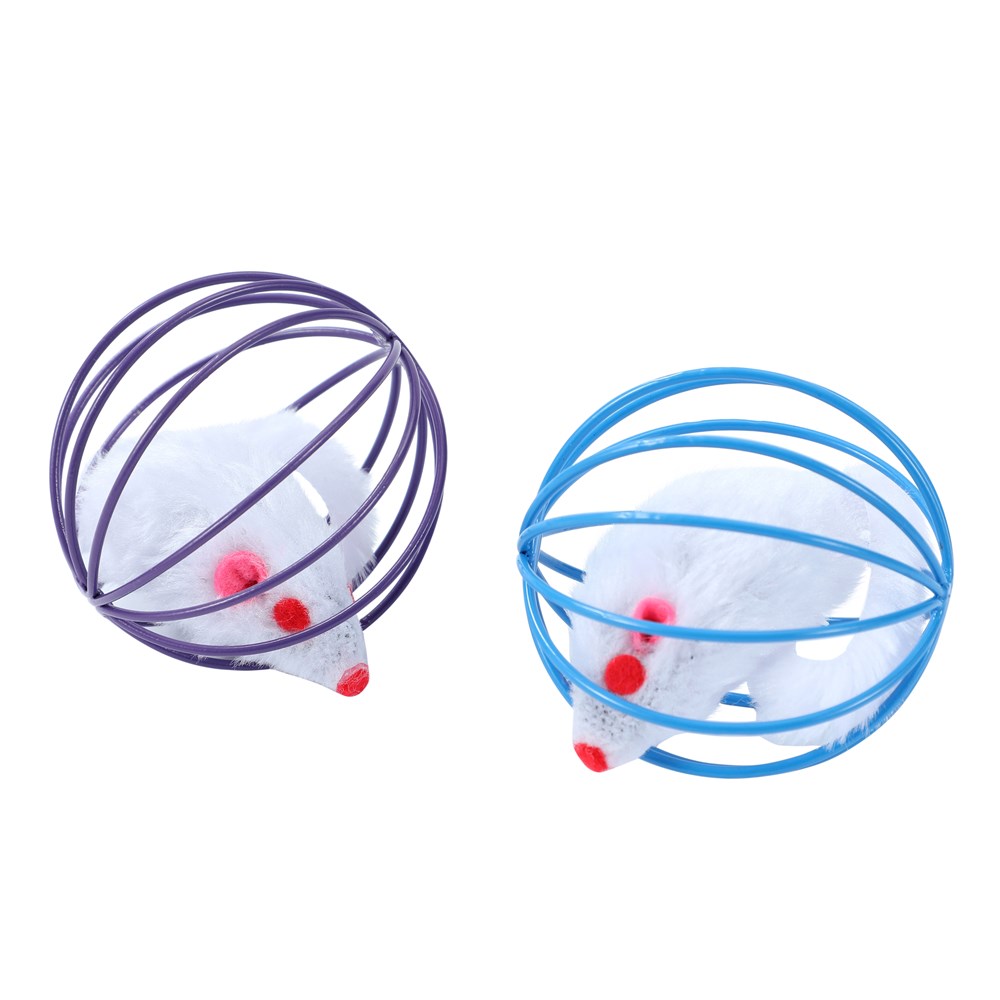 Wire Ball & Mouse Cat Toy