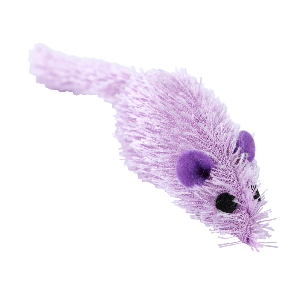 Furry Long-Tail Mouse Cat Toy