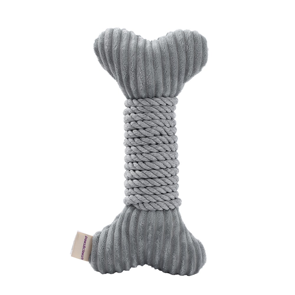 Roped-Up Plush Bone Grey