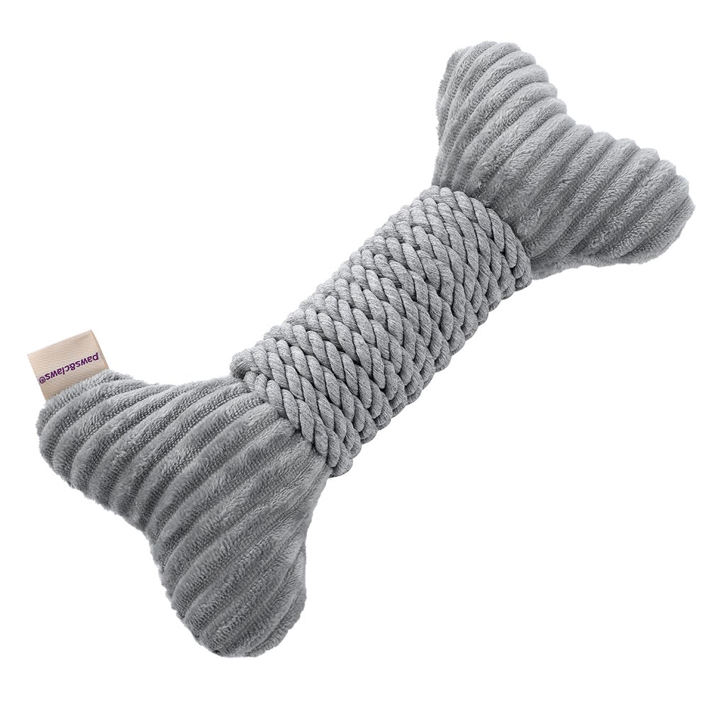 Roped-Up Plush Bone Grey