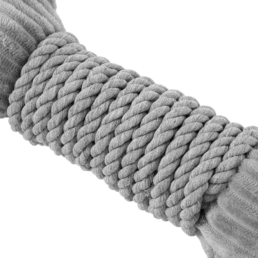 Roped-Up Plush Bone Grey