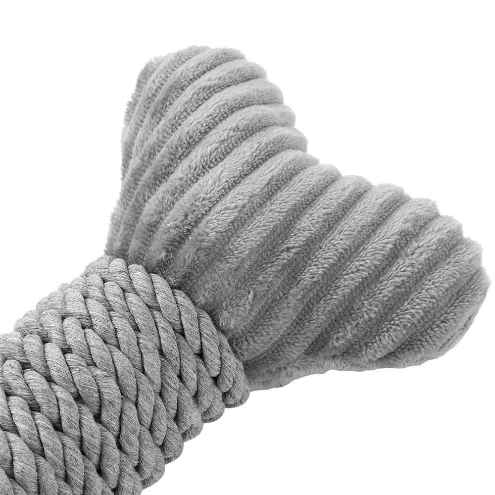 Roped-Up Plush Bone Grey