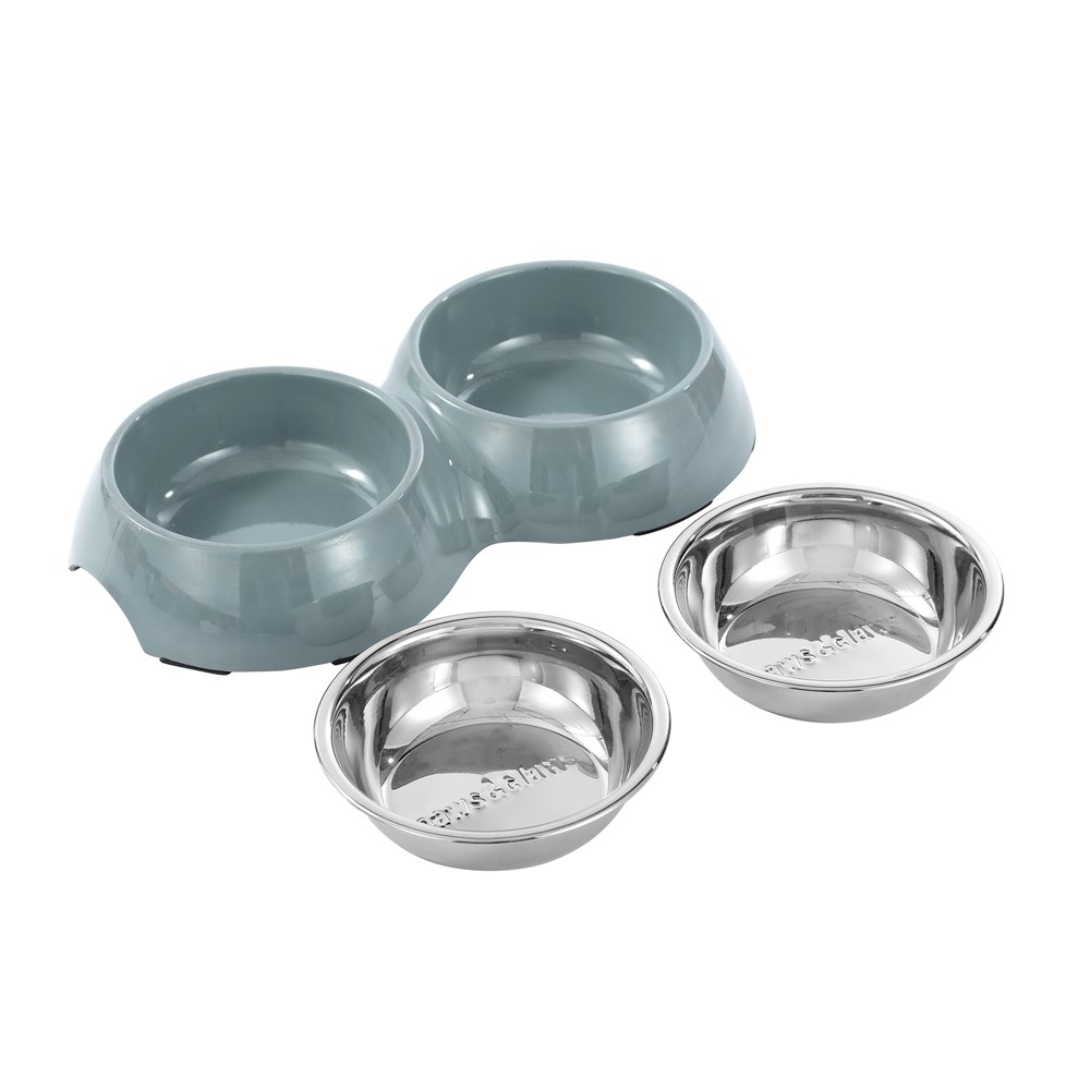 Melamine Double Pet Bowl