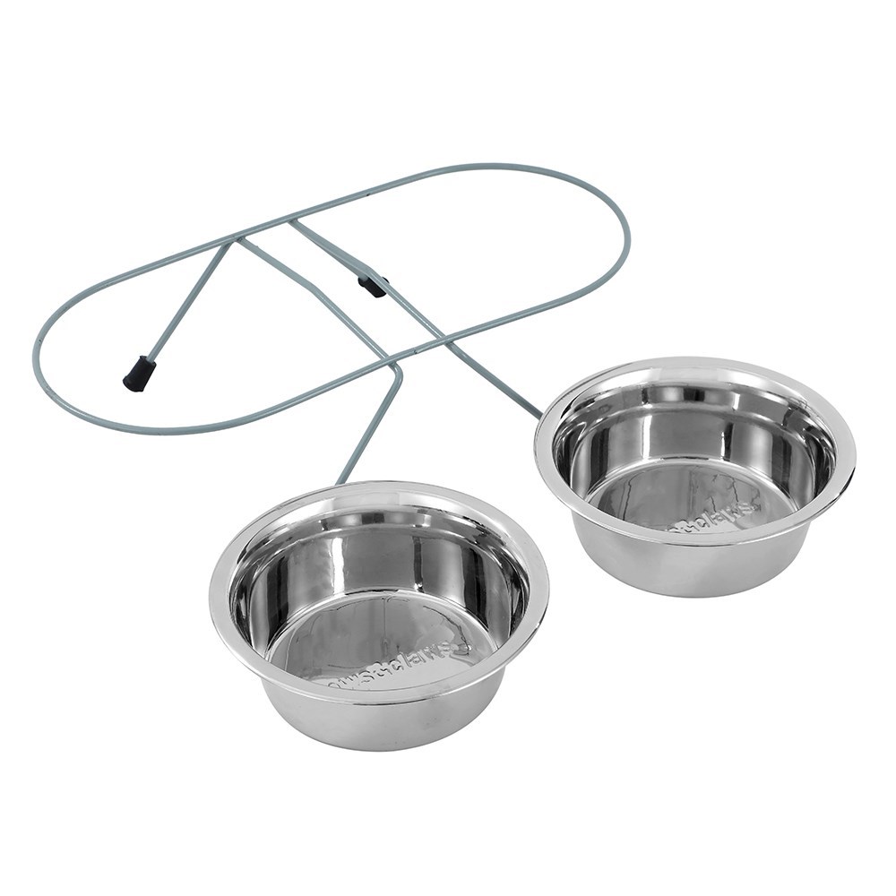Double Pet Bowl S/Steel W/
